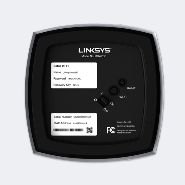 LINKSYS VELOP INTELLIGENT MESH - WHOLE HOME WI-FI SYSTEM - TRI-BAND (PACK OF 2) WHITE COLOR AX4200 (MX8400) - Image 5
