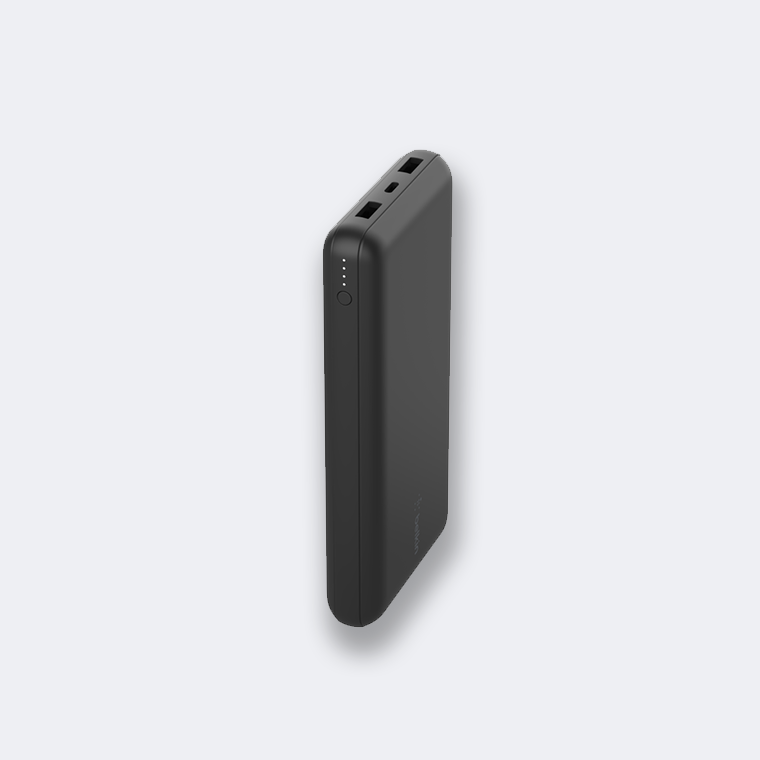 Belkin 20K POWER BANK WITH USB-C 15W, DUAL USB-A, 15CM USB-A TO C CABLE, BLACK - Feature 1