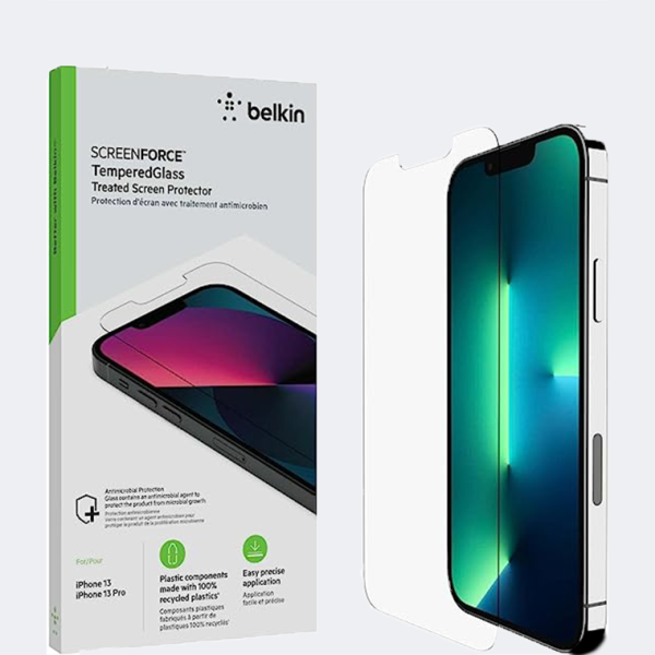 Belkin Tempered Glass iPhone 14, iPhone 13, iPhone 13 Pro Screen Protector