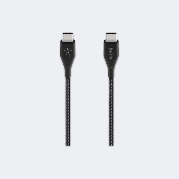 BELKIN DURATEK BOOST↑CHARGE™ USB-C™ TO USB-C CABLE WITH STRAP, 1M, BLACK - Image 2
