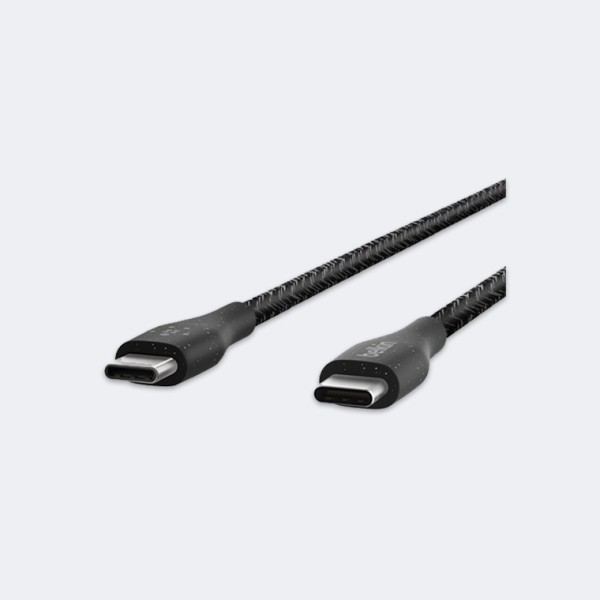 BELKIN DURATEK BOOST↑CHARGE™ USB-C™ TO USB-C CABLE WITH STRAP, 1M, BLACK - Image 3