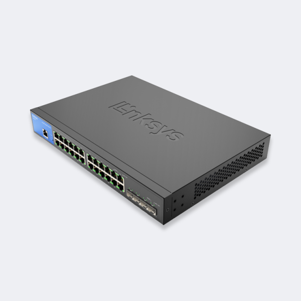 24-Port Managed Gigabit Ethernet Switch with 4 10G SFP+ Uplinks - Image 3