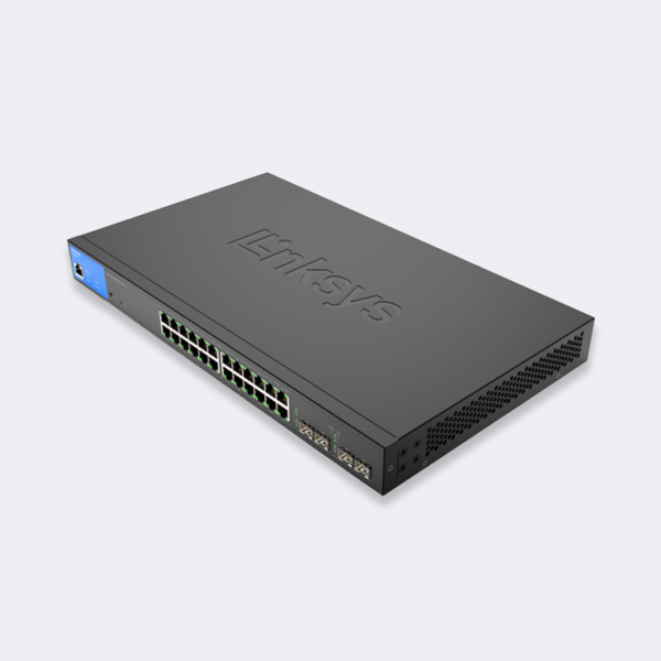 24-Port Managed Gigabit PoE+ Switch 250W with 4 1G SFP Uplinks TAA Compliant LGS328PC - Image 3