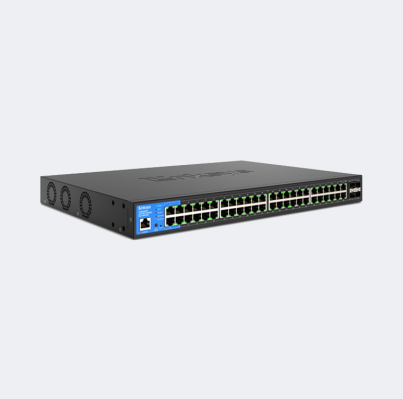 LINKSYS 48 PORT MANAGED POE GE SWITCH 4 10G SFP 740W TAA-1