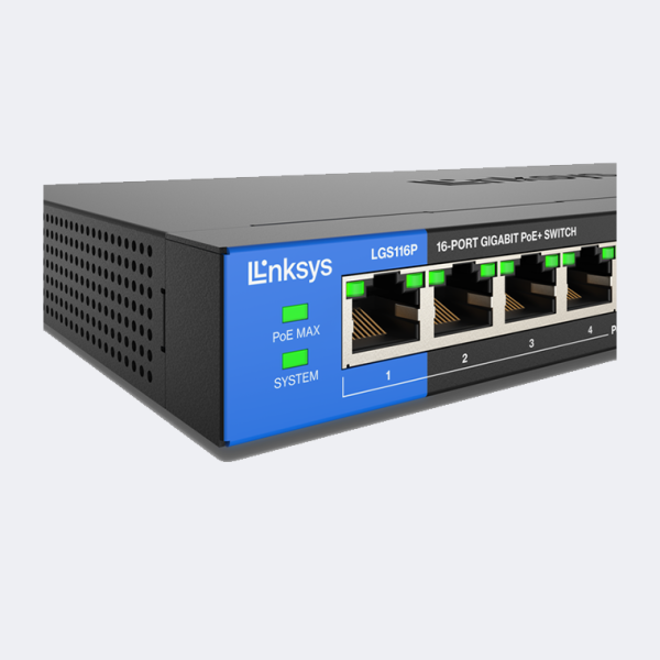 16-Port Business Desktop Gigabit PoE+ Switch LGS116P - Image 5