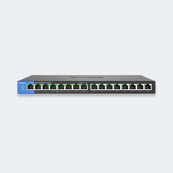 16-Port Business Desktop Gigabit PoE+ Switch LGS116P