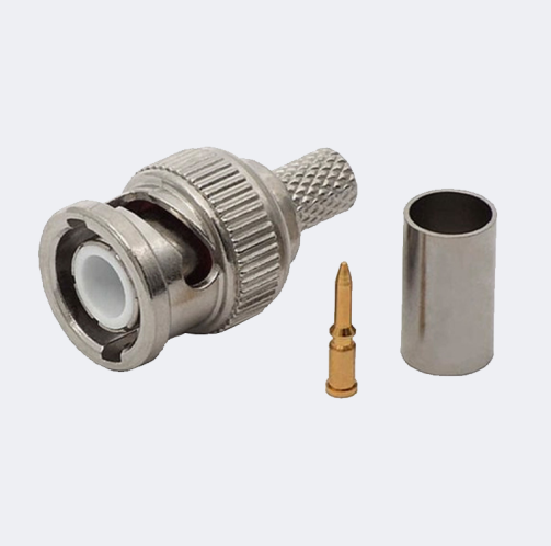 BNC Male Crimp 3 Pieces